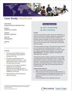 Surgical Services Leadership Team Case Study